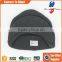 plain flat brim beanie hat for men