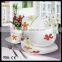 20pcs high quality decal square new bone china dinnerware set