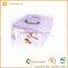 Custom print take away portable cake boxes with clear window wholesale