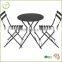HL-3S-15015 folding garden bistro set full color folding table sets for garden decoration
