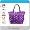 Fashion Wave Point Waterproof Shopping Tote Bag, Shopping Handbag