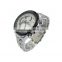 Silvery case black bezel two buttons two eyes watch suppliers china