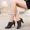 2016 Fashion dress shoes leather ladies high heel dress shoes for women