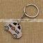 Custom laser engraved metal car shaped keychain car keychain