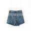 OEM girls fashion women skinny irregular cutting hem denim jeans short mini skirts