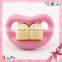 2015 Partypro pacifiers pink color ABS high quality silicone baby pacifier unique pacifiers funny soother pacifier