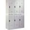 Golden small children clothes storage cabinet with mirror/metal kids toy cabinet