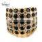 Classic style jewellry crystal fashion diamond ring gemstone jewelry for bride made in china