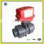 2-way motorized control ball valve for water control equipment UPVC NPT both female thread AC220v