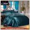 whole sale luxury silk satin pure dyed bedding set duvet cover