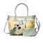 Trendy Ladies Printed Shoulder Bags Leather Handbags With Printing Pattern
