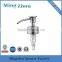 MZ-OEM satin polished 1cc 24/410 stainless steel liquid soap lotion pump for shampoo bottle