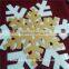 Customized size and shape plexiglass snowflakes, large hanging snowflake