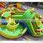 Commercial inflatable amusement park with slide, kids amusement park slide with pool, amusement park equipment