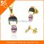 Girl In A Purple Kimono And Beautiful Design Wholesale Fashion Jewelry Stainless Steel Necklace And Earring Stud Jewelry Sets