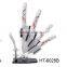 color handle ceramic kitchen knife set