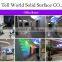 Solid Surface finish High glossy pure color elegant design hotel restaurant bar counter