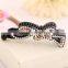 Fashion Bright 3 Color Crystal Rhinestone Butterfly shaped Banana Barrette Hair Clip Hairpin                        
                                                Quality Choice