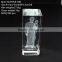 clear 3D laser fashionable crystal engravingl gifts