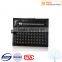 Good quality mens slim woven leather id card holder with buttons and zipper