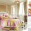 7 pcs queen size floral design reactive textile prining tencel bed sheet for home use