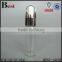5/8/10/12/15ml round shape silver dropper glass tube bottle high quality packaging personal care