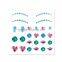 fashion decoration sticker eyeliner tattoo makeup bindi sticker