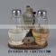 Kitchen Set Polyresin Salt Pepper Shaker Holder