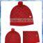 girls heart knit hats for sale/knitted kids wool hats/knit hat patterns kids
