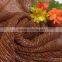 gold silver tulle mesh lurex fabric for apparel