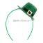 Novelty 2016 Hot Selling Premium St Patrick Mini Felt Top Hat Headband st patrick's day hat