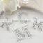 Custom 3d bling letter diamond sticker,DIY glitter self adhesive crystal, letter rhinestone sticker