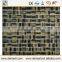 Chinese good quality 23X23MM Crystal Glass and marble Mosaic tile