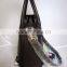 Vintage Style Large Simple Leather Laptop Bag Document Tote Bag Women Case