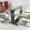 TB stainless steel table base modern glass top modern style 8seater dining table