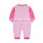 hotsale winter wear Christmas pink velour girls newborn baby romper suits