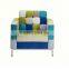 Florence K's Style Fancy Fabric Patchwork Single Seater Big Sofa Chair