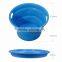 Hotoutdoor Portable Silicone Foldable barrel Storage Baskets for car travel fishing washing Picnic hike