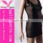 Sexy Hot Club Black Dresse,Sleeveless Fashion Pu Leather Dress,Cheap Bandage Dress