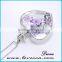 2016 Hot Fashion New Glass Bottom Necklace With Real Flower