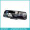 DVR recorder Android rear view mirror with bluetooth handsfree car kit and car backup camera