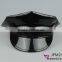 Leather police officer hat uniform cap simple octagonal cap