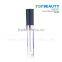 TG2151- 6ml Semicircle Clear Plastic Empty Lipgloss Tube