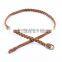 Microfiber Braided pu Belt for Woman