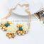 New Hot Selling Flower Choker Collar Vintage Pendant Statement Necklace Women