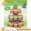 3 Tier Round Cardboard Cupcake Stand Tiered Cake Holder