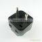 Twin socket, Euro Europe 4.0 plug Universal Travel Adapter Plug Converter AU US UK to EU plug travel adapter