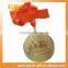 2D 3D custom made metal crafts copper gold coin pendant