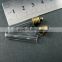 6x27mm transparent tube glass bottle 3mm mouth bronze bail perfume vial pendant wish charm DIY supplies 1810279