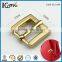 Fashion shiny gold 28mm metal strap bag clip buckle